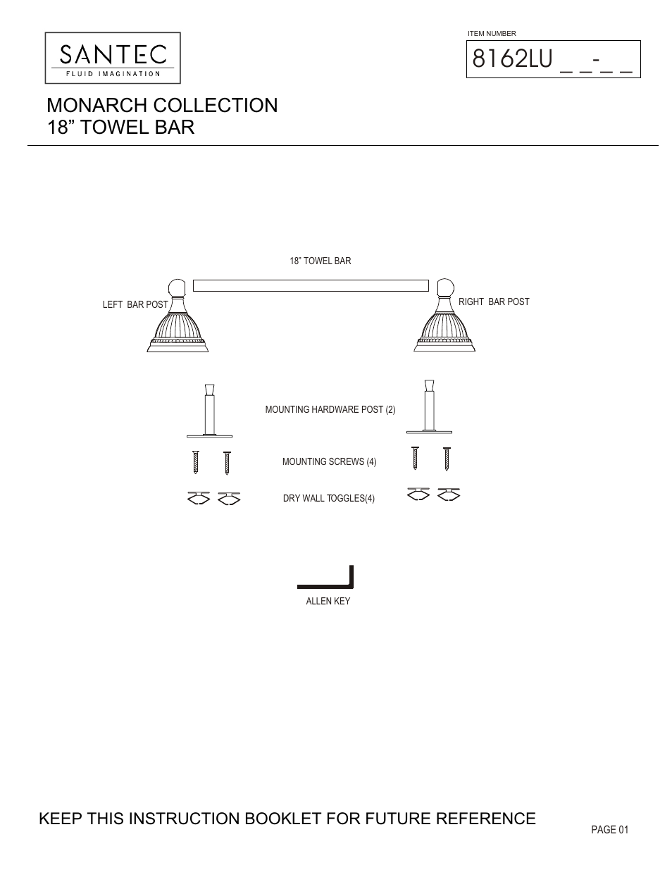 Santec 8162LU User Manual | 3 pages