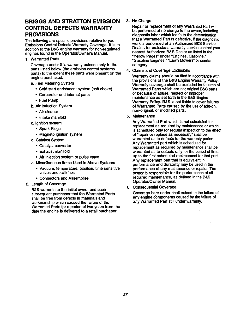 Craftsman 580.768040 User Manual | Page 27 / 28