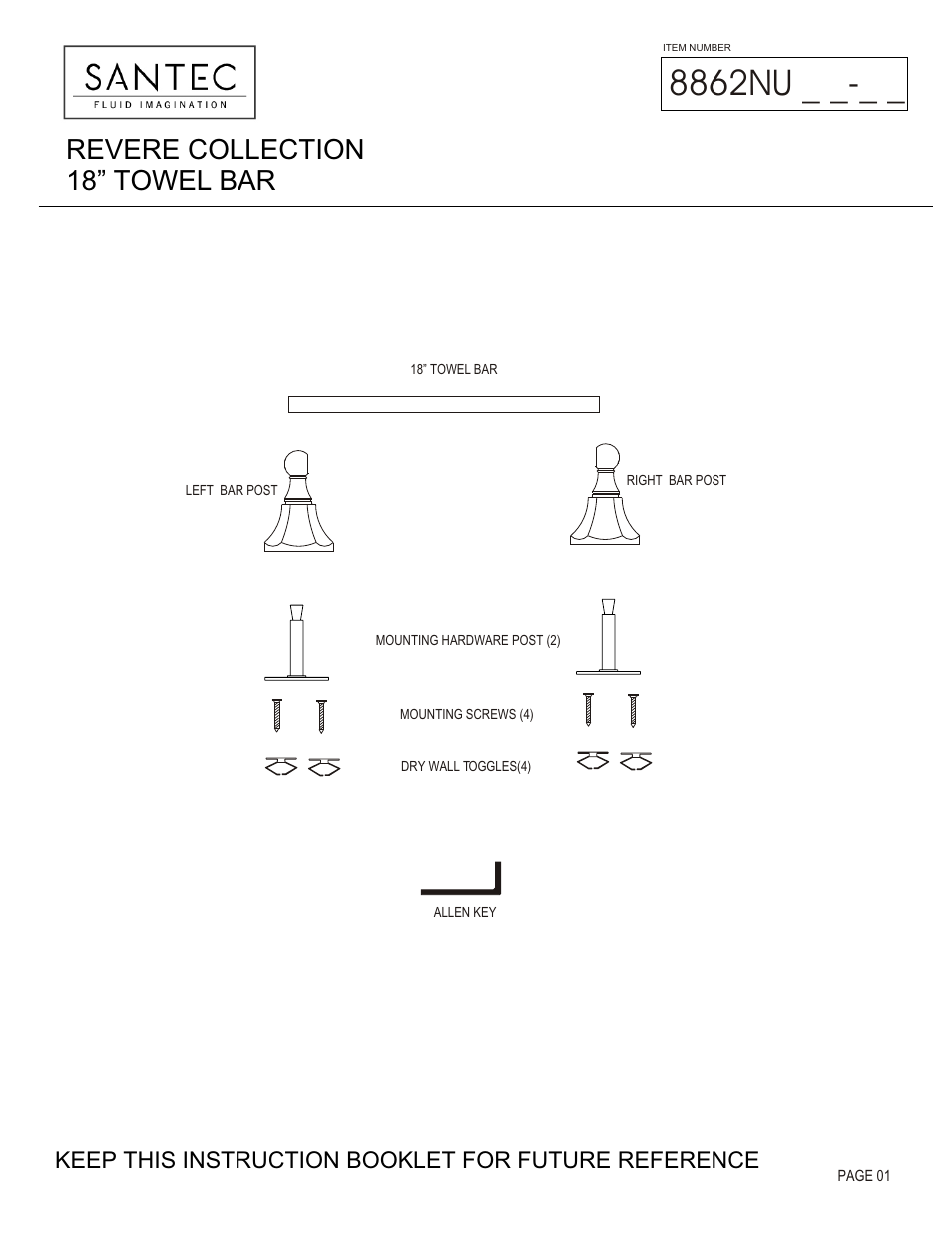 Santec 8862NU User Manual | 3 pages