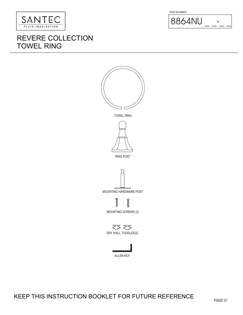 Santec 8864NU User Manual | 3 pages