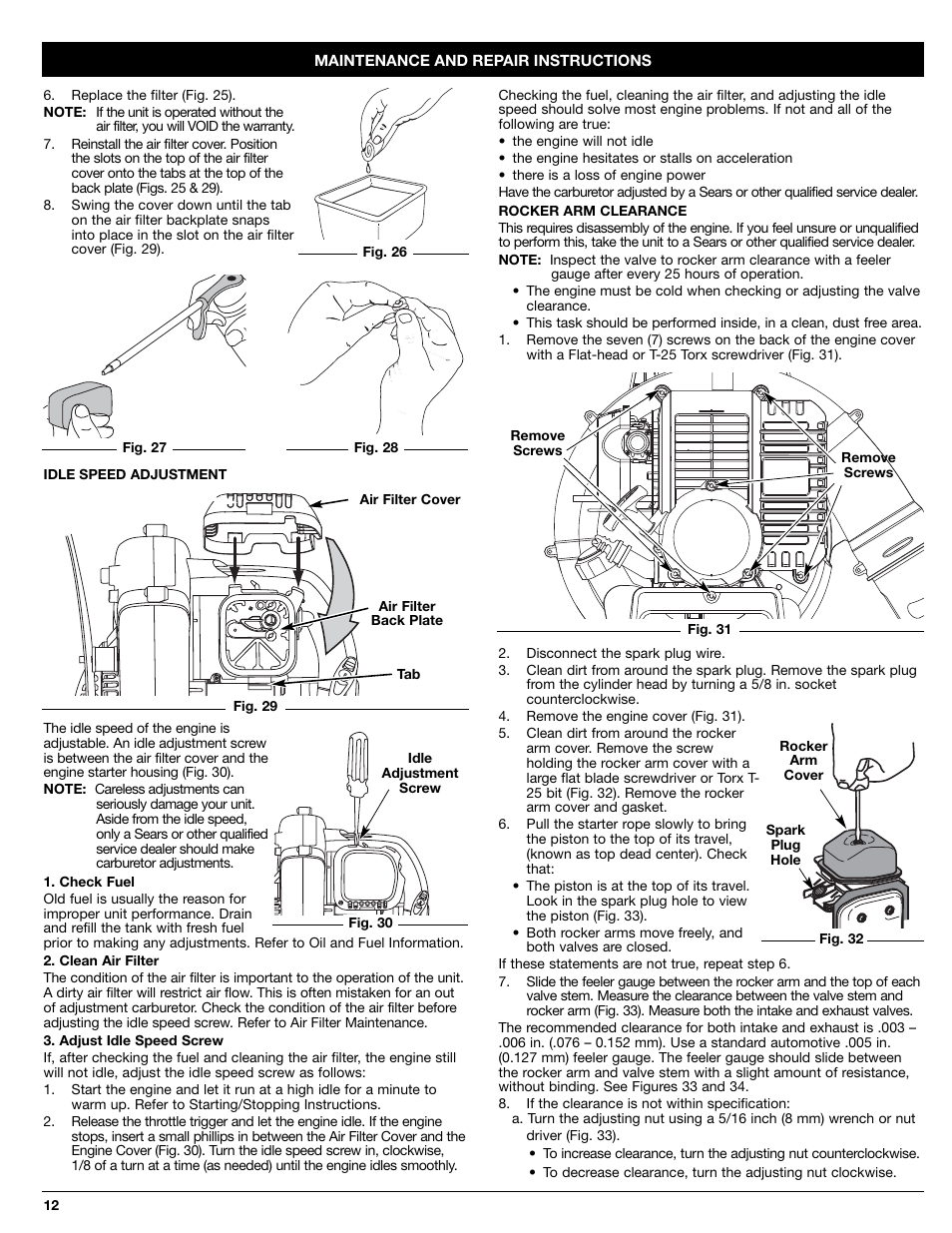 Craftsman 316.7948 User Manual | Page 12 / 36