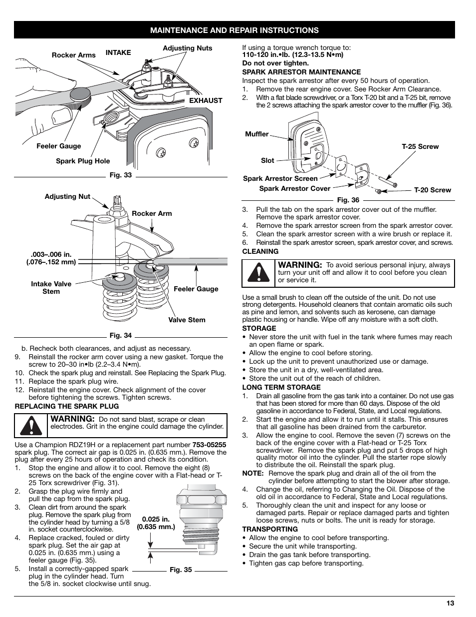 Craftsman 316.7948 User Manual | Page 13 / 36