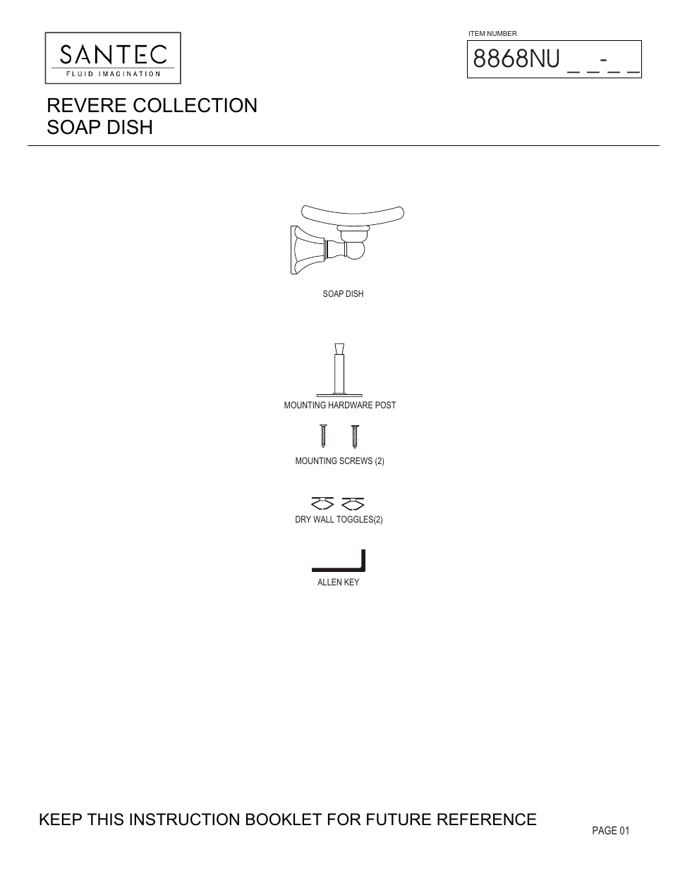 Santec 8868NU User Manual | 3 pages