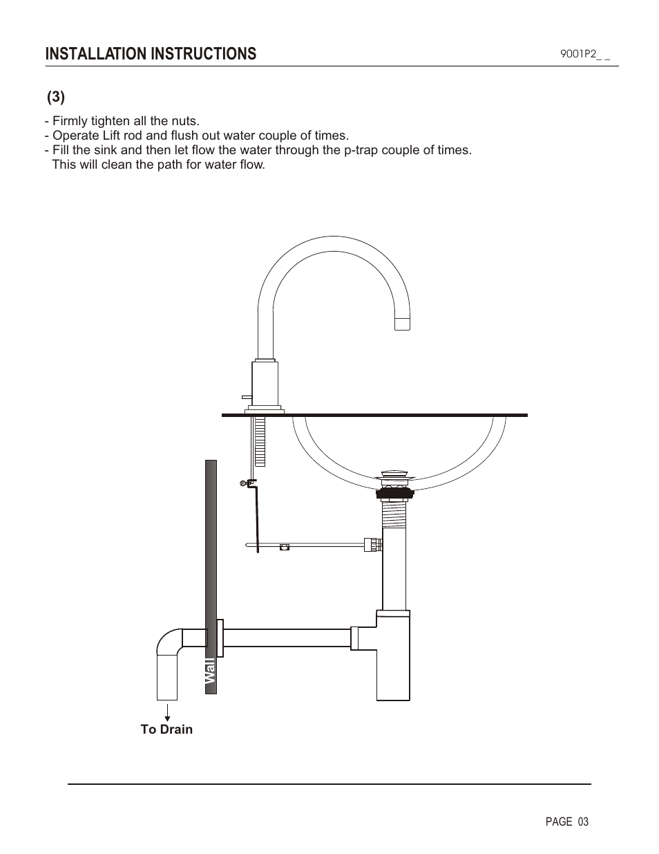 Installation instructions | Santec 9001P2 User Manual | Page 3 / 4