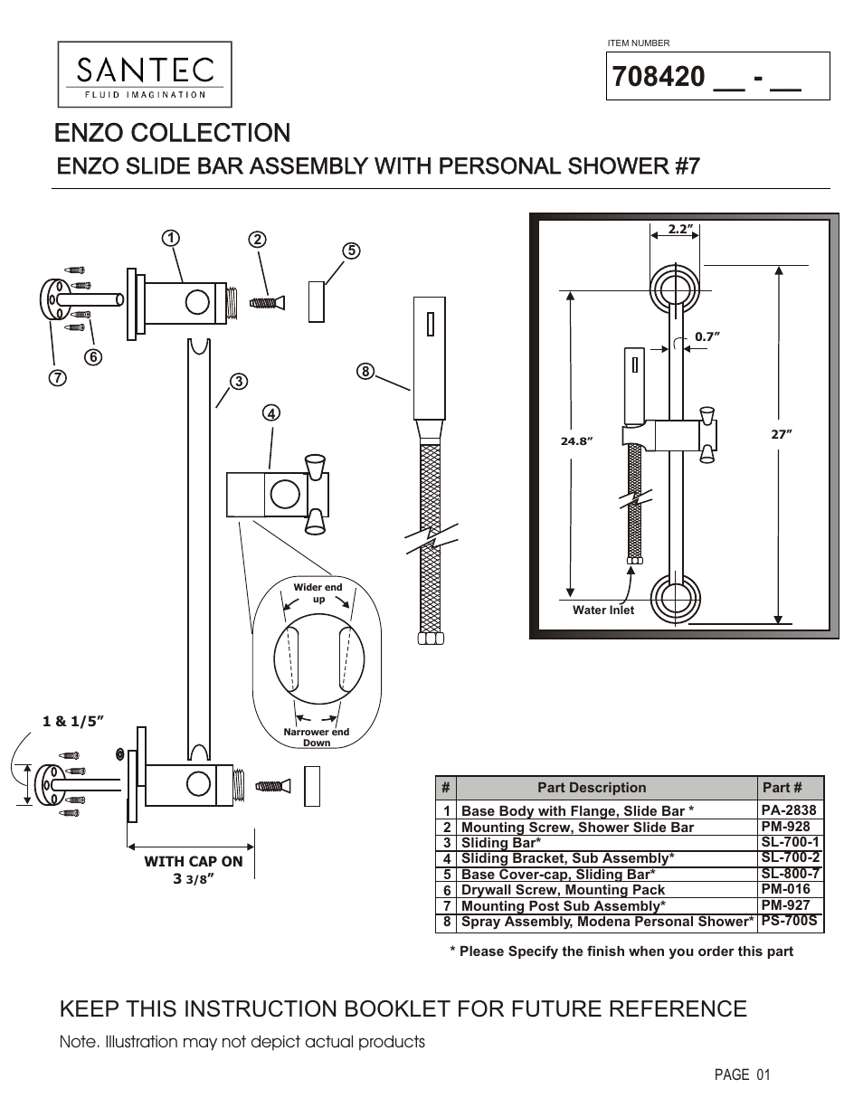 Santec 708420 User Manual | 4 pages
