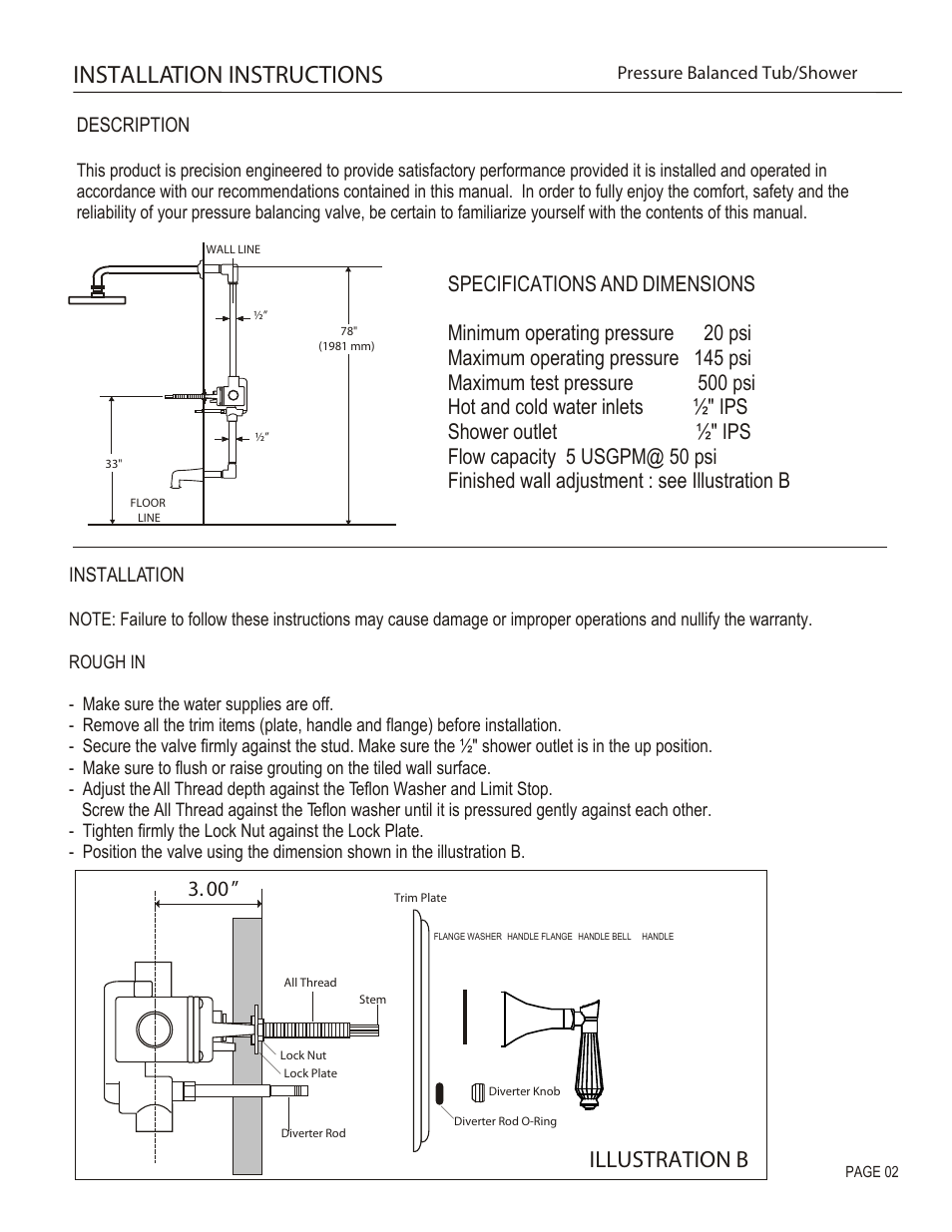 Installation instructions, Illustration b | Santec 9232DC User Manual | Page 2 / 4