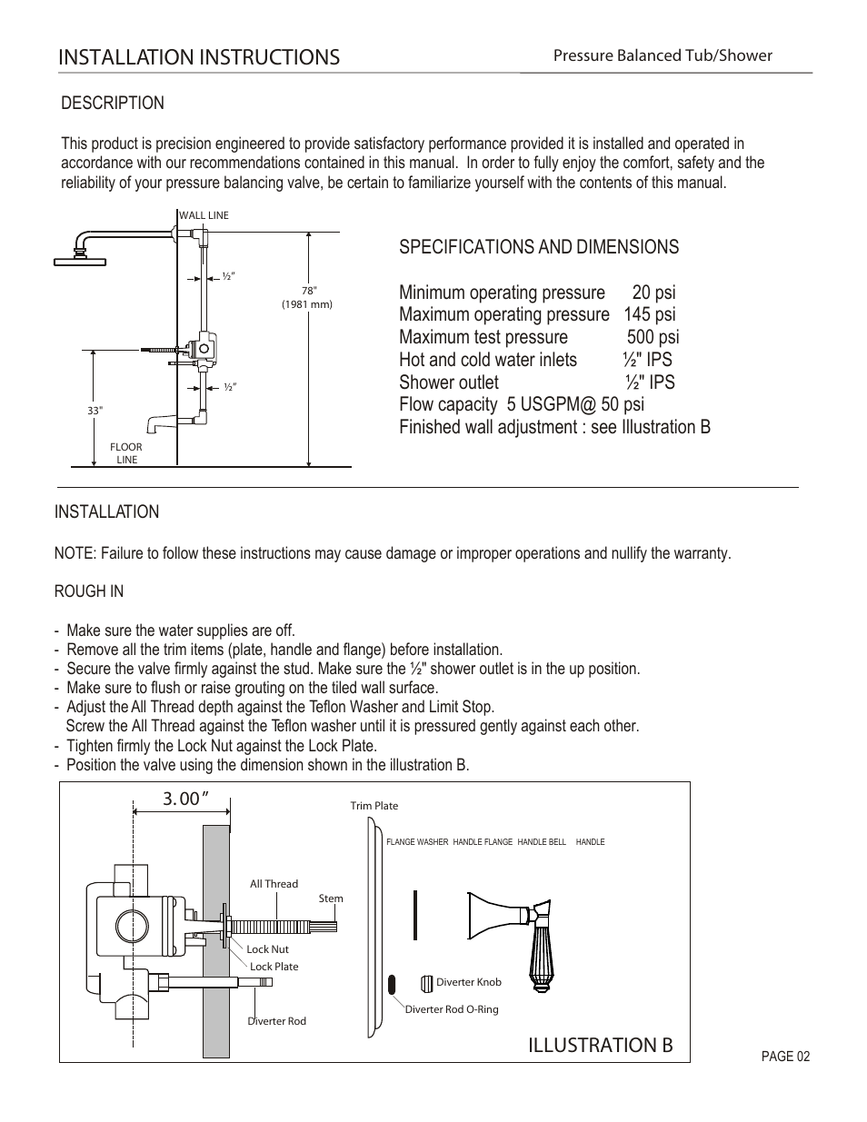 Installation instructions, Illustration b | Santec 9234DC User Manual | Page 2 / 4