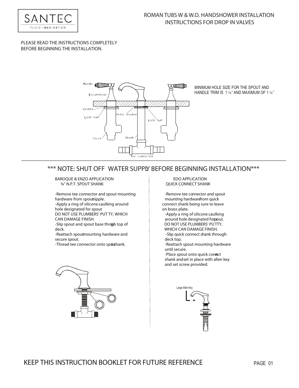 Santec 9250DC User Manual | 4 pages