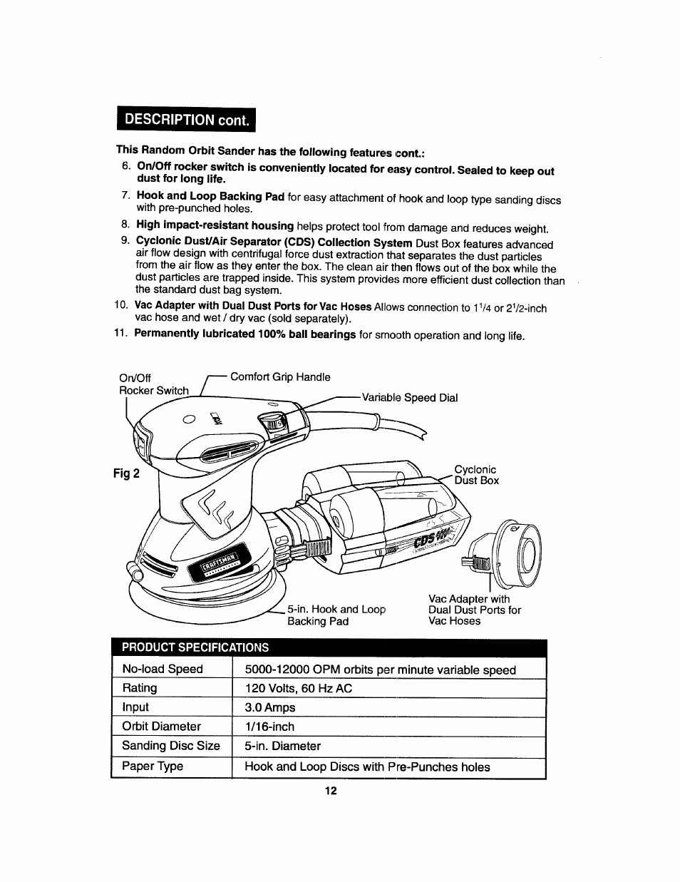 Craftsman 172.27673 User Manual | Page 12 / 52