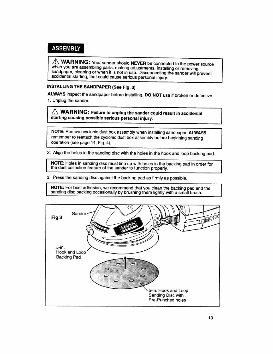 Craftsman 172.27673 User Manual | Page 13 / 52