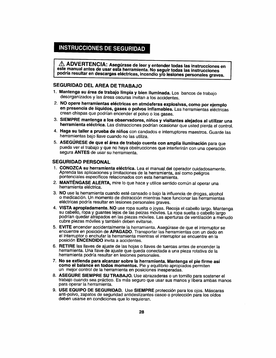 Craftsman 172.27673 User Manual | Page 29 / 52