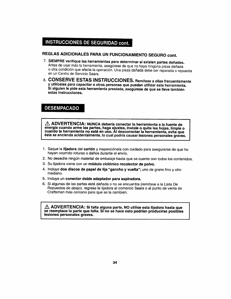 Craftsman 172.27673 User Manual | Page 35 / 52