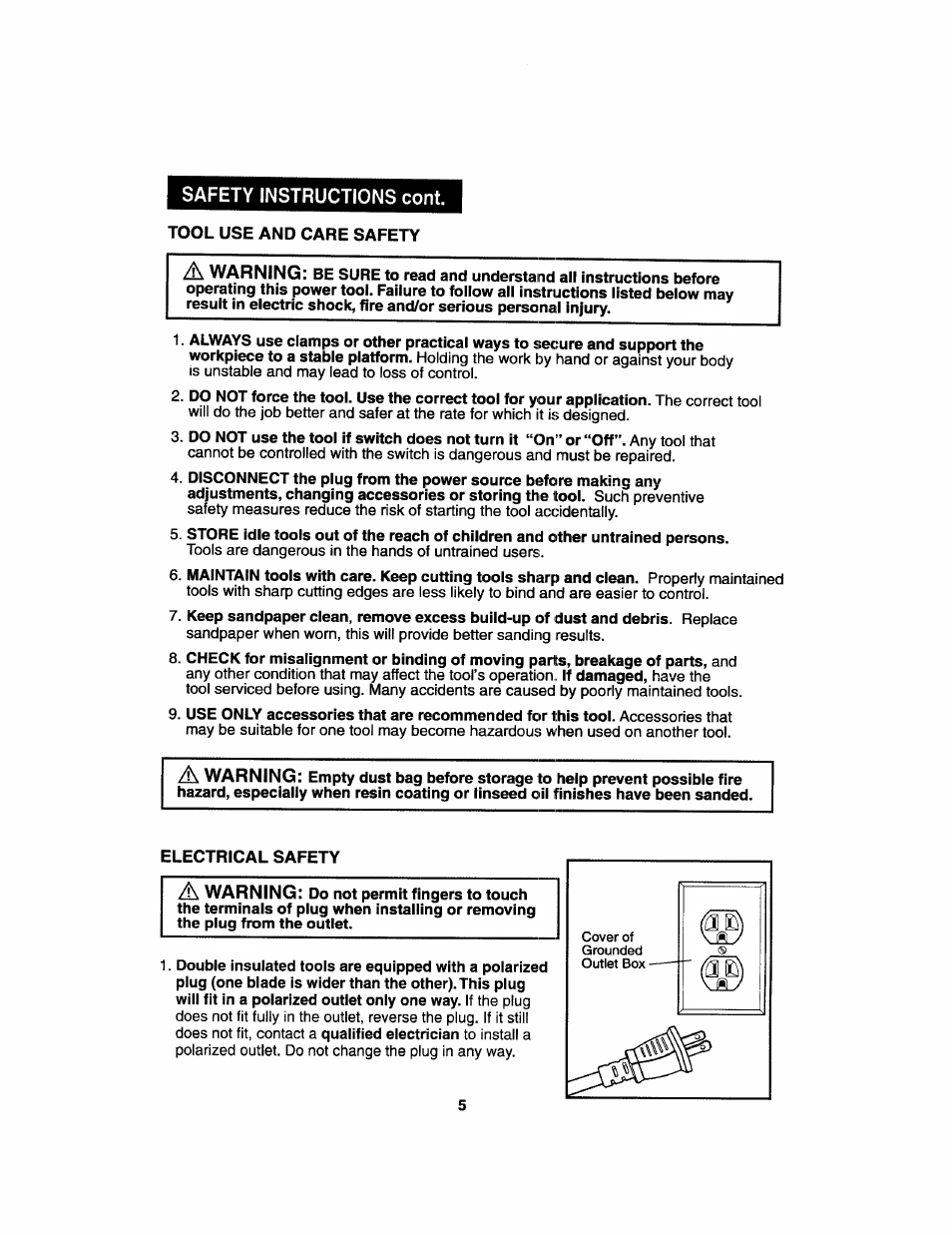 Craftsman 172.27673 User Manual | Page 5 / 52