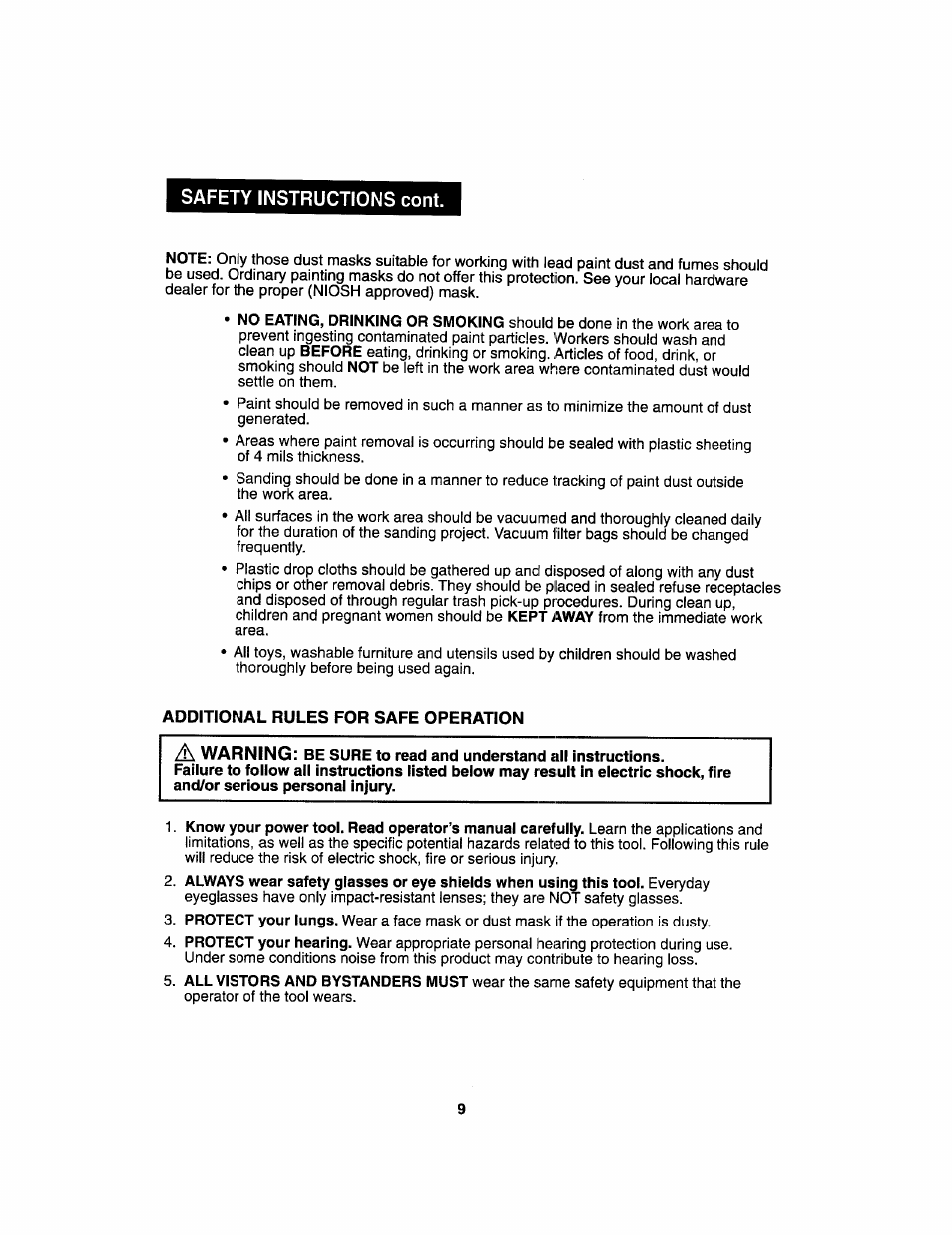 Craftsman 172.27673 User Manual | Page 9 / 52