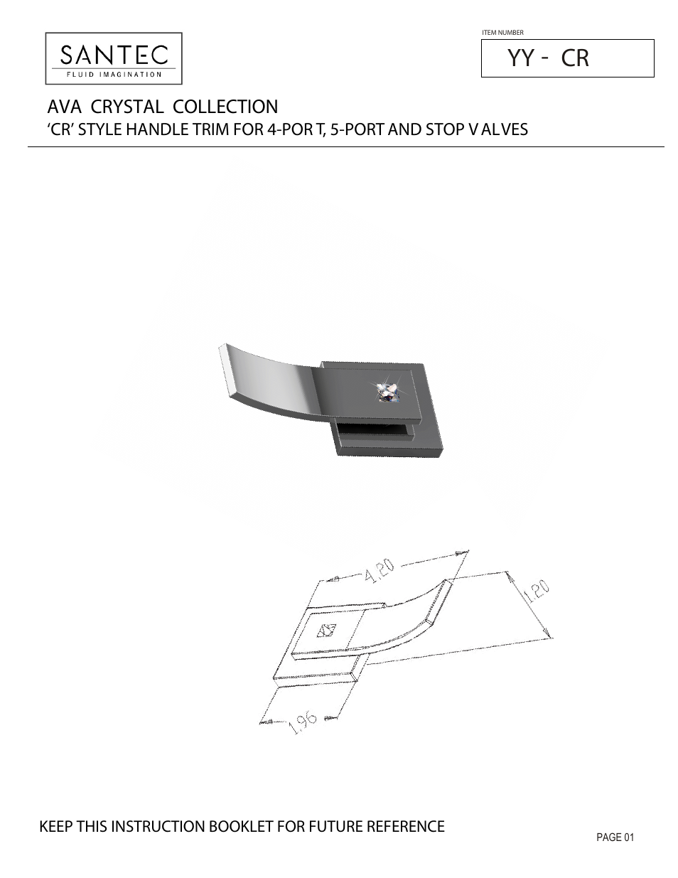 Santec YY-CR User Manual | 3 pages