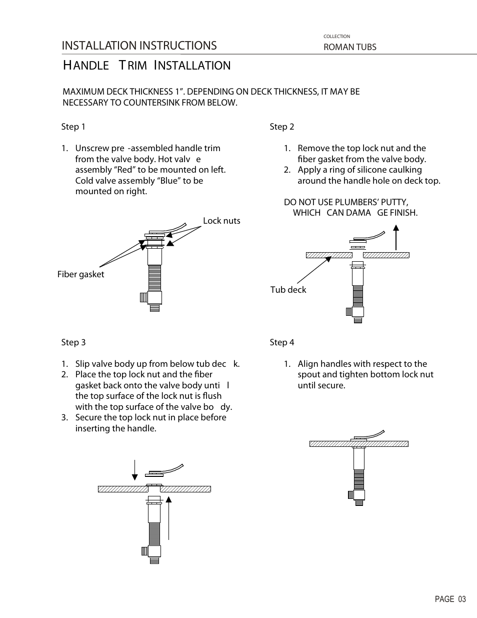 Installation instructions, Andle, Nstallation | Santec 9950CU User Manual | Page 3 / 5