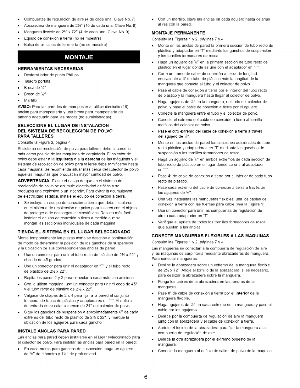 Montaje, Montaje -7, 2'a x | Craftsman 351.223130 User Manual | Page 6 / 8