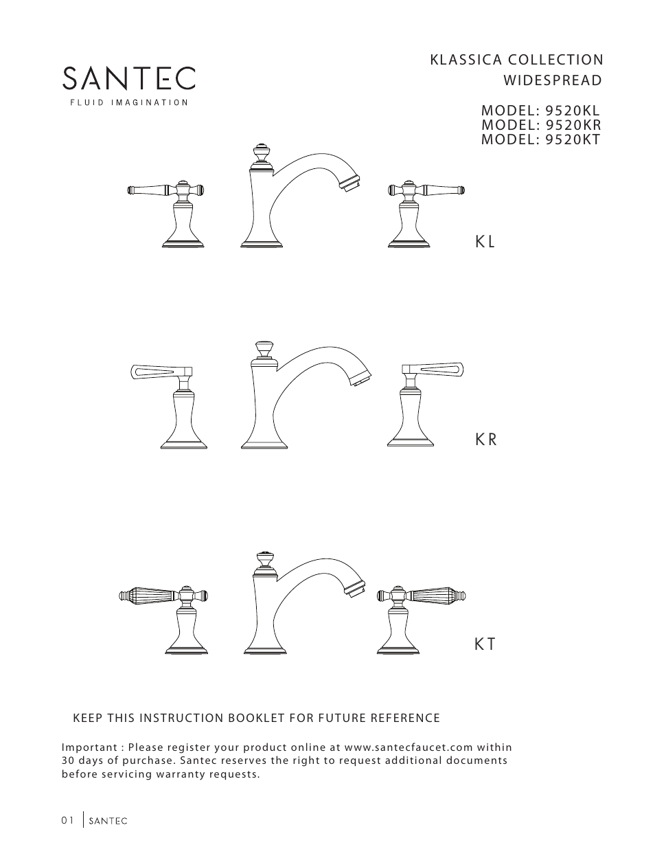 Santec 9520KT User Manual | 10 pages