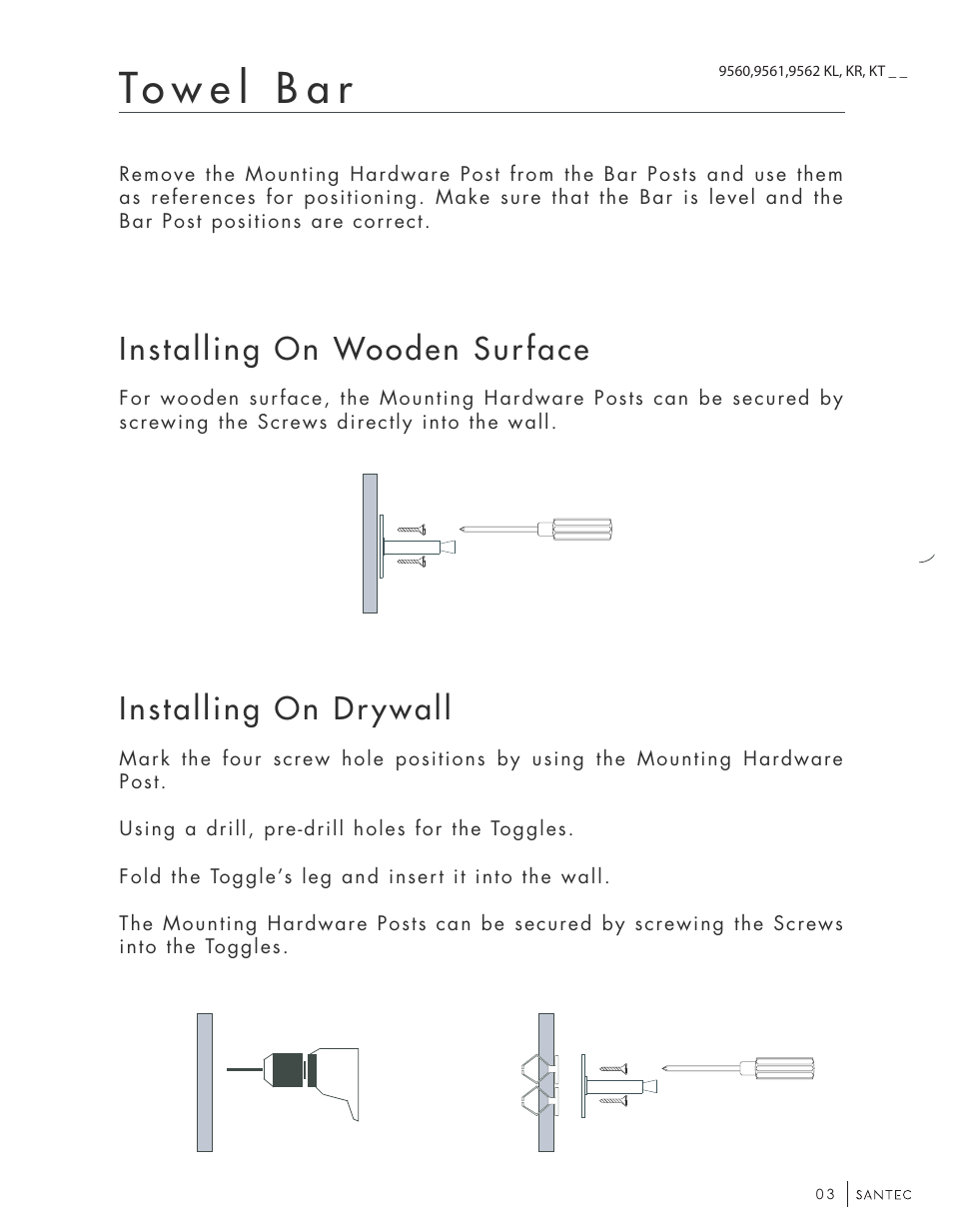 Santec 9562KT User Manual | Page 3 / 7