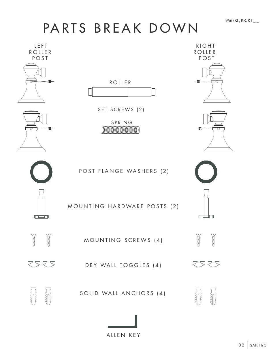 Santec 9565KT User Manual | Page 2 / 6