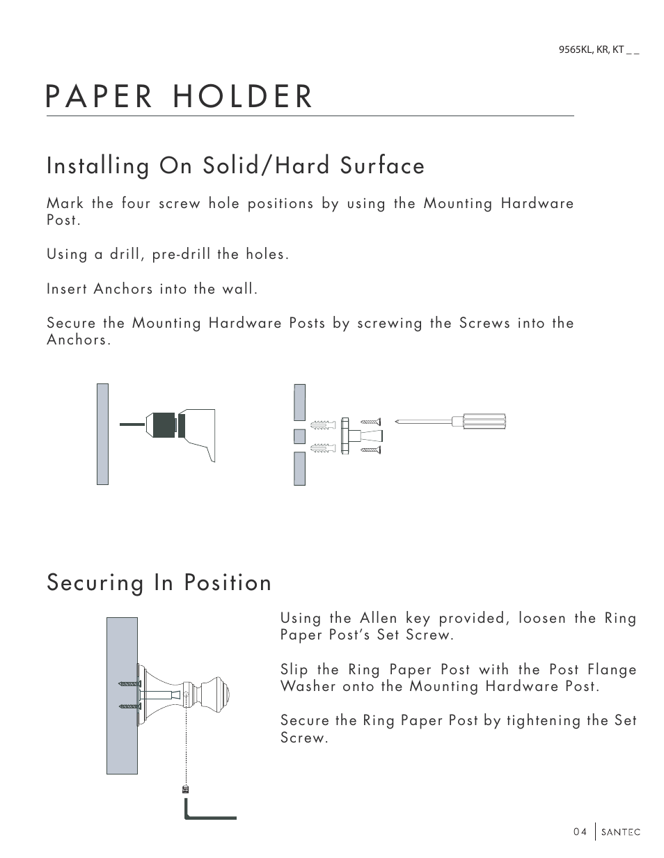 Santec 9565KT User Manual | Page 4 / 6