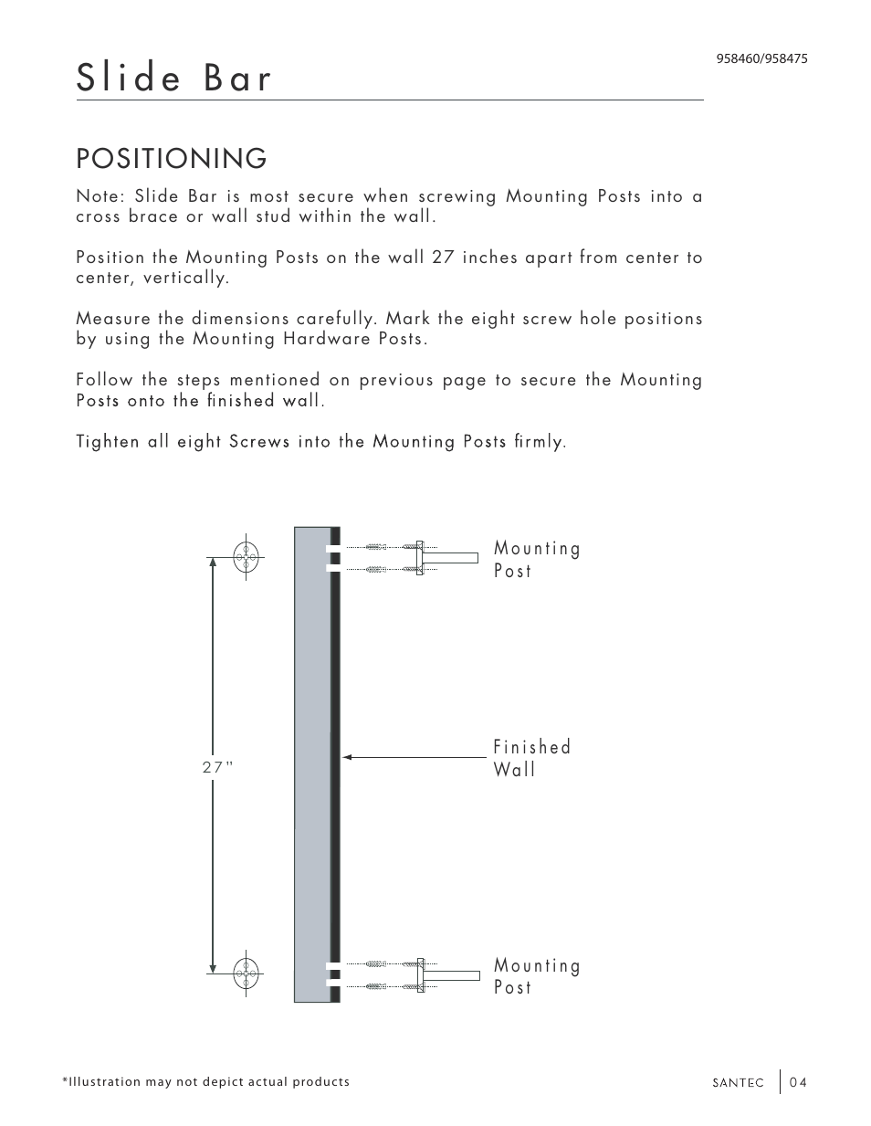 Positioning | Santec 958475 User Manual | Page 4 / 8