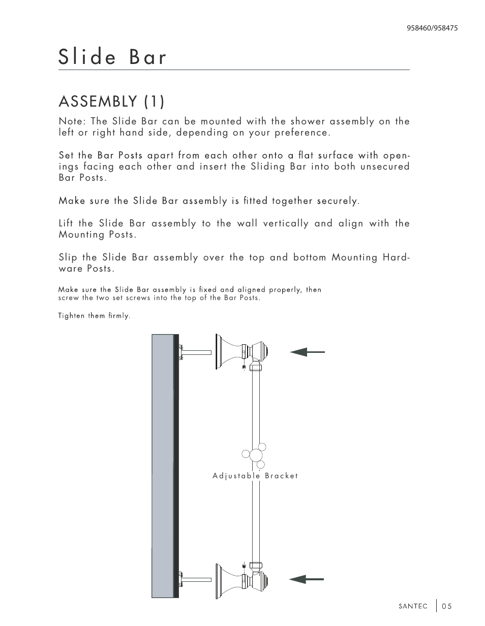 Assembly (1) | Santec 958475 User Manual | Page 5 / 8