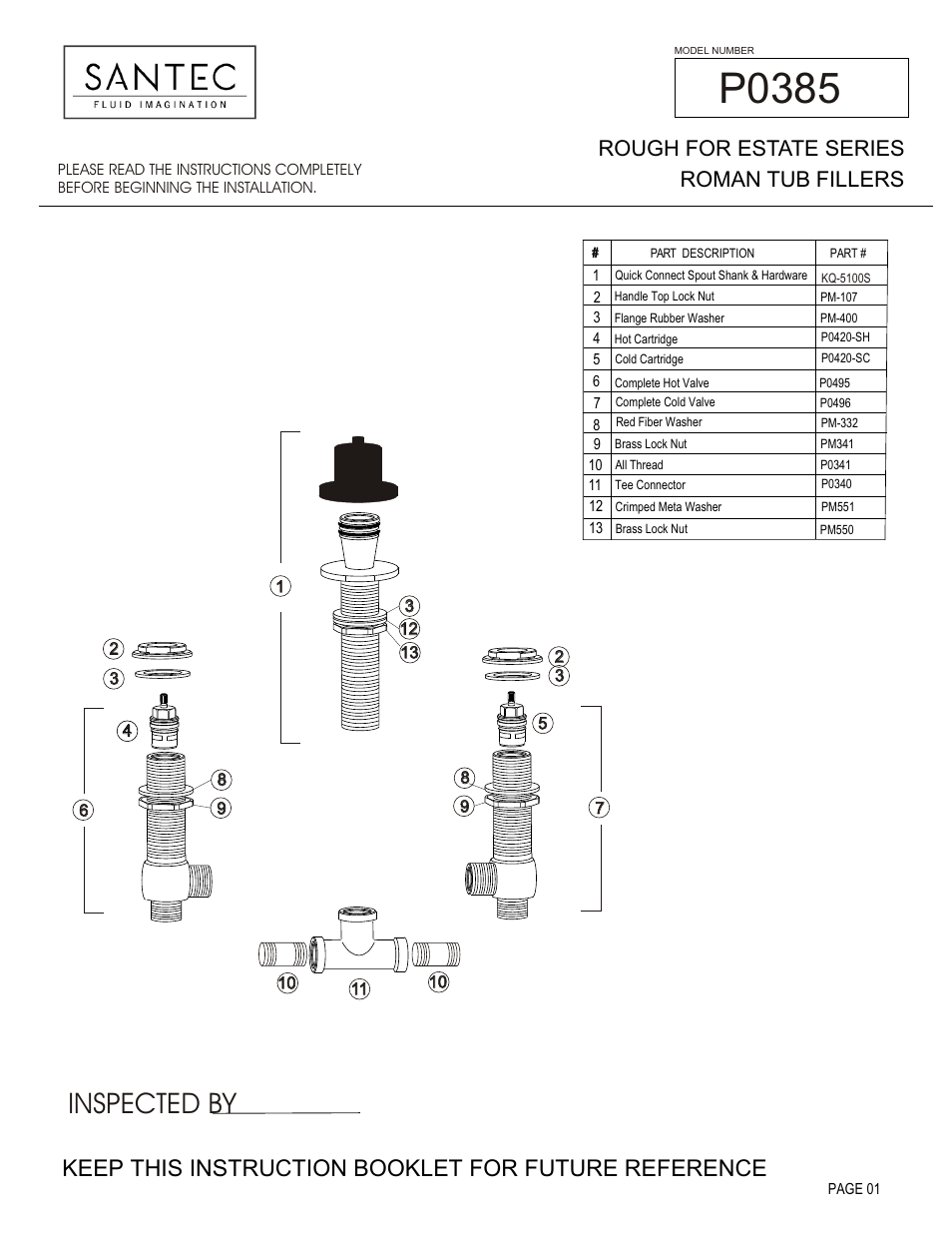 Santec P0385 User Manual | 3 pages