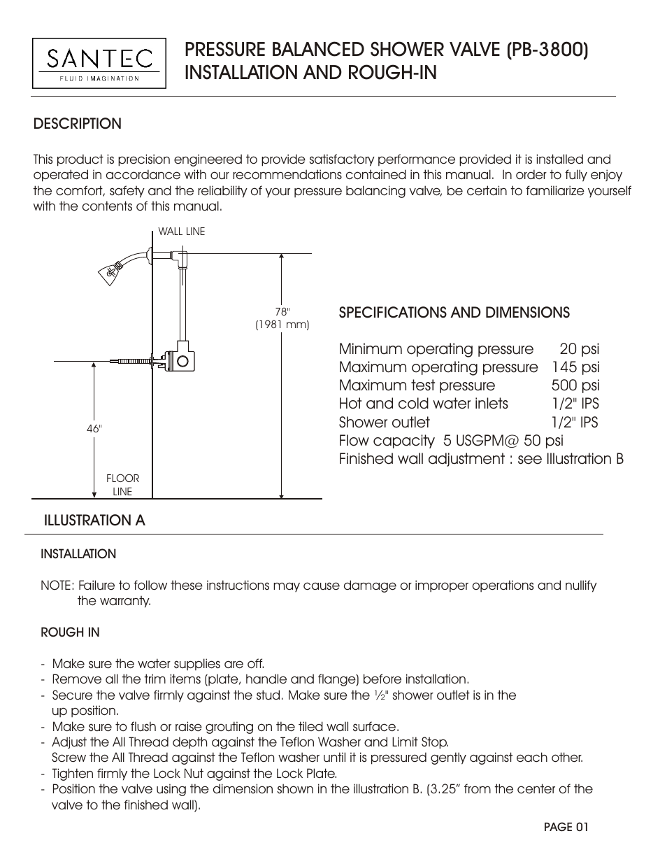 Santec PB-3800 User Manual | 4 pages