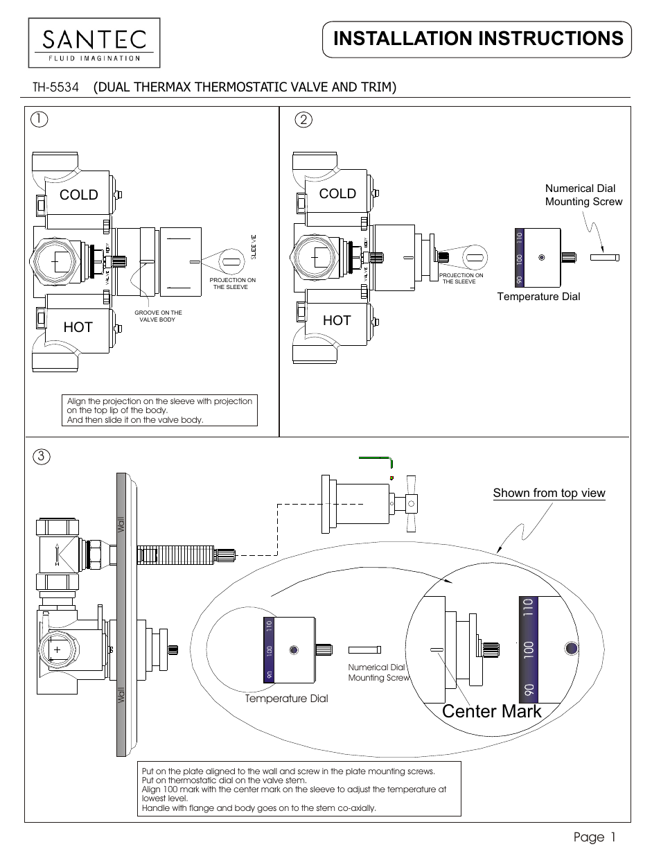 Santec TH-5534 User Manual | 2 pages