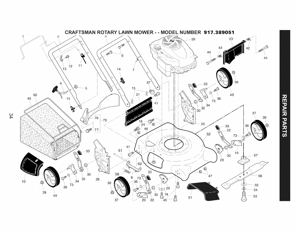 Craftsman 917.389051 User Manual | Page 34 / 44