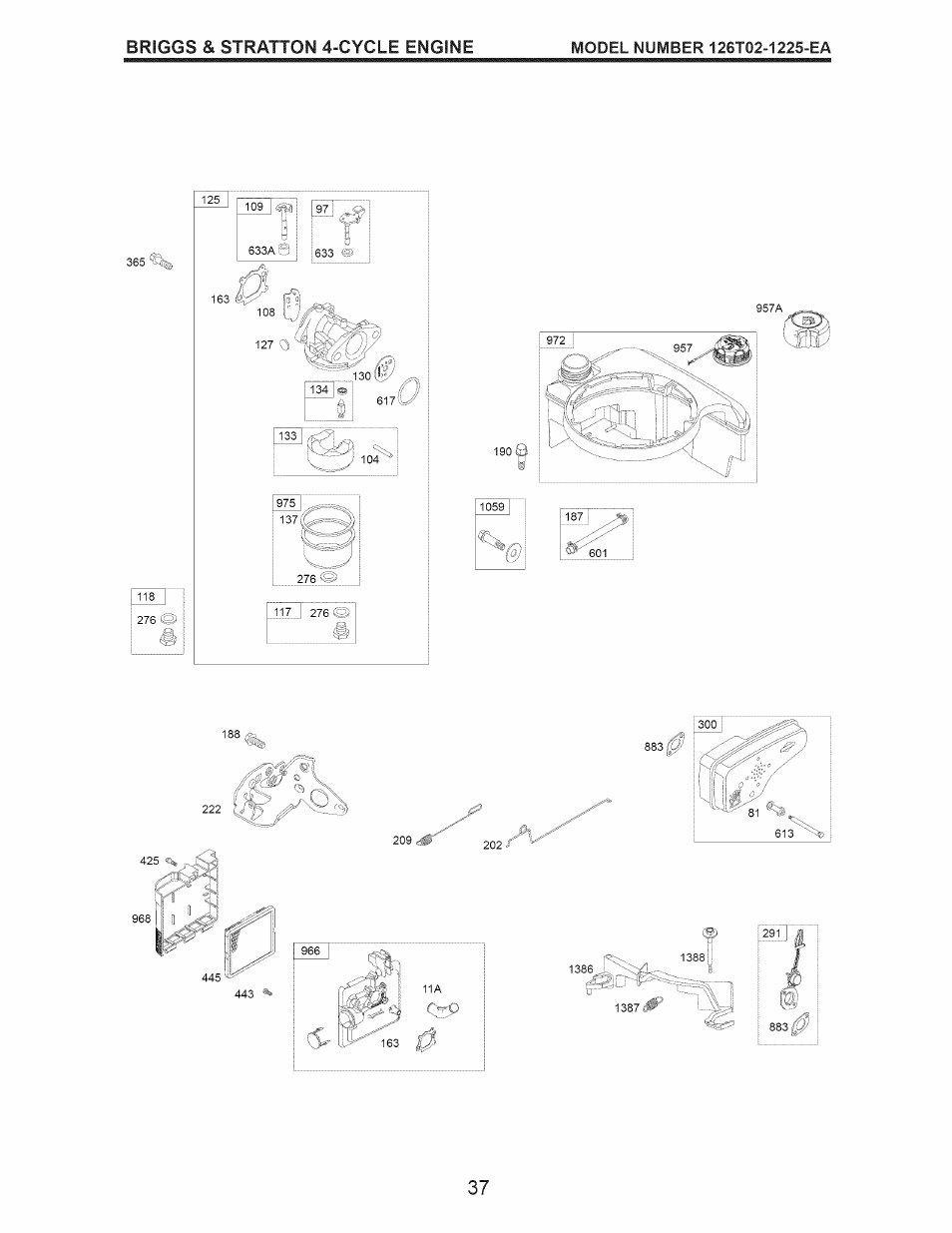 Briggs & stratton 4-cycle engine | Craftsman 917.389051 User Manual | Page 37 / 44