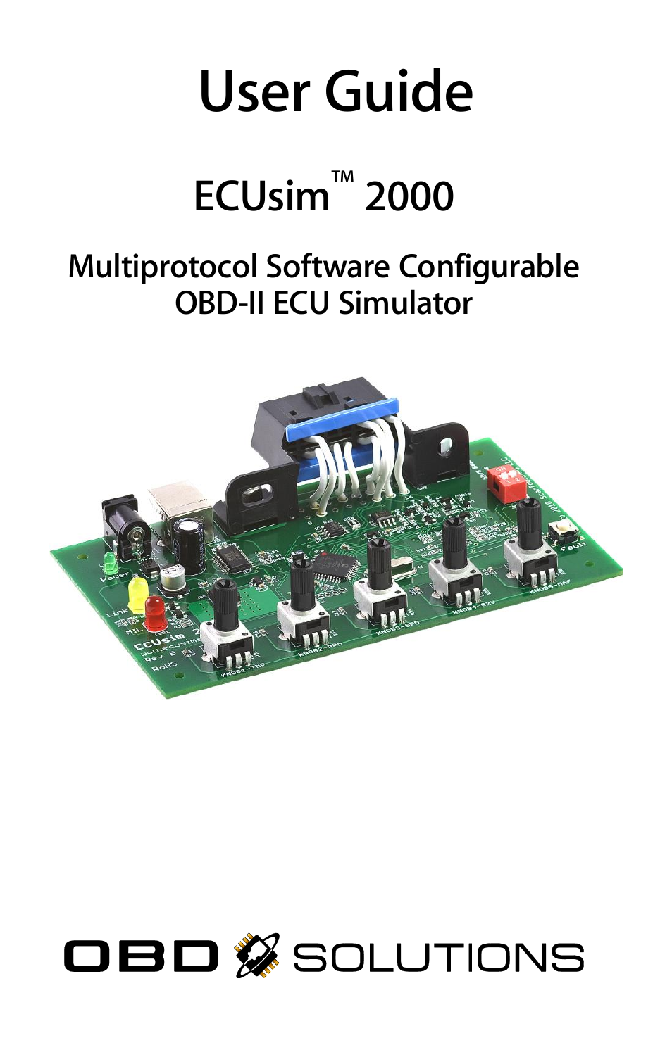 ScanTool 2000 ECUsim User Manual | 23 pages
