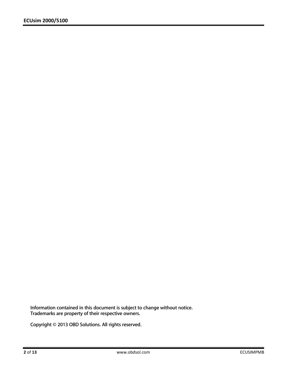 ScanTool 5100 ECUsim User Manual | Page 2 / 13
