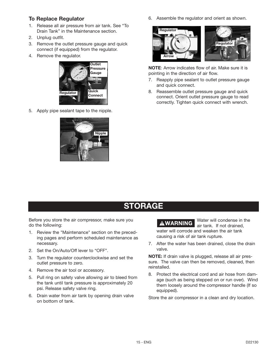 Storage | Craftsman 919.16778 User Manual | Page 15 / 36