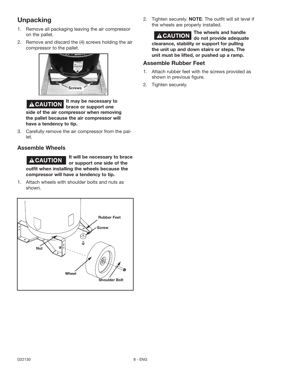 Unpacking | Craftsman 919.16778 User Manual | Page 8 / 36