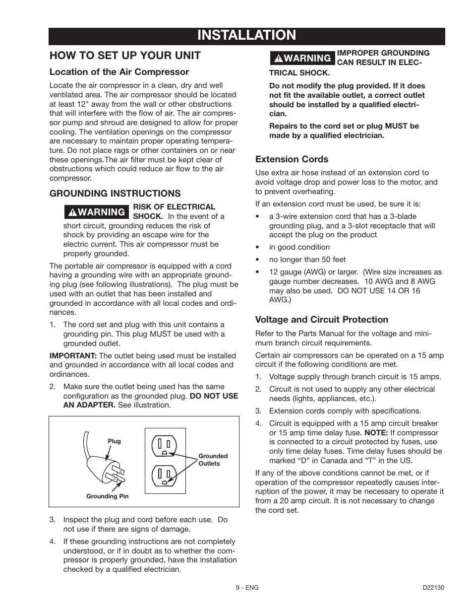 Installation, How to set up your unit | Craftsman 919.16778 User Manual | Page 9 / 36