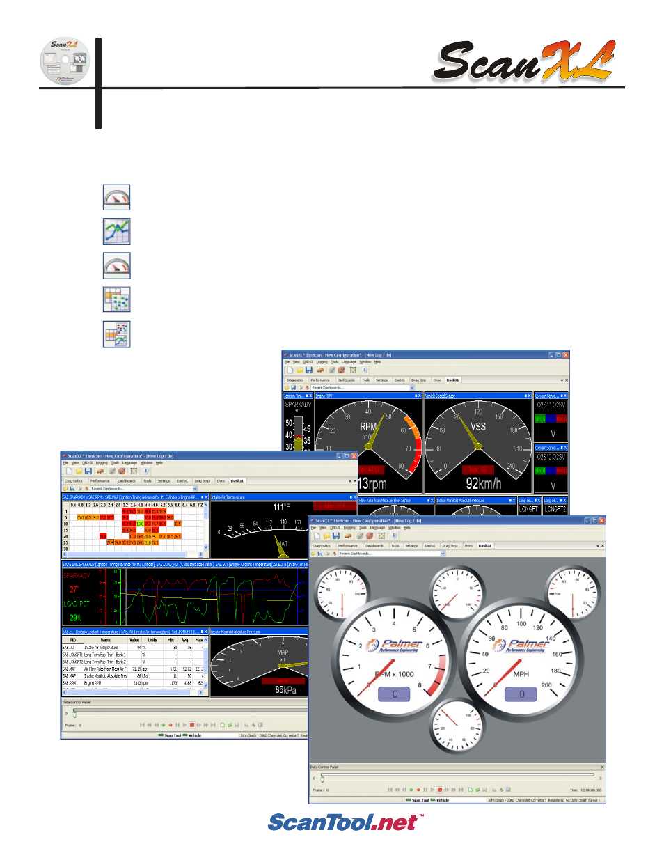 Dashboards | ScanTool ScanXL User Manual | Page 3 / 5