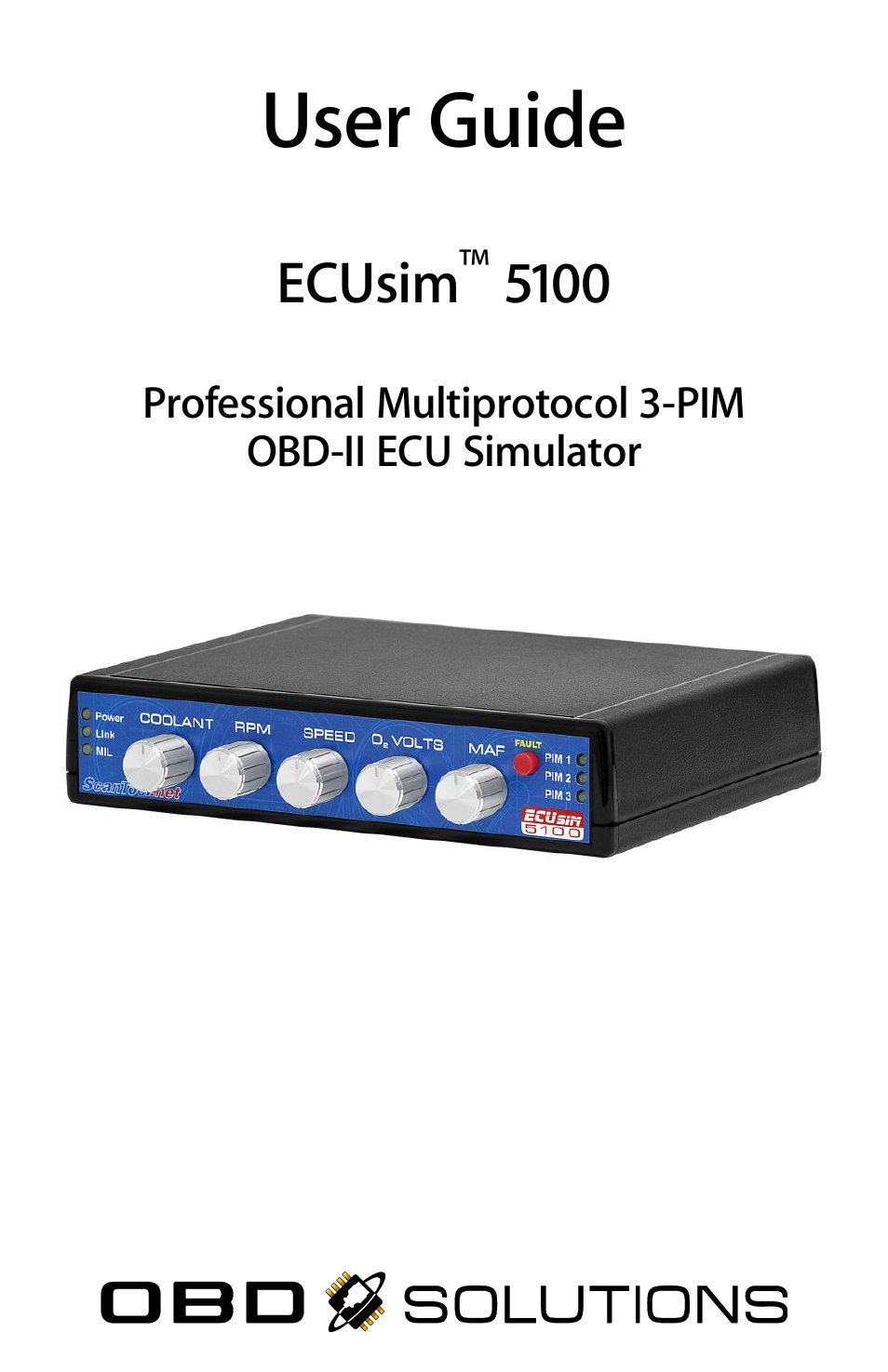 ScanTool 5100 ECUsim User Manual | 22 pages
