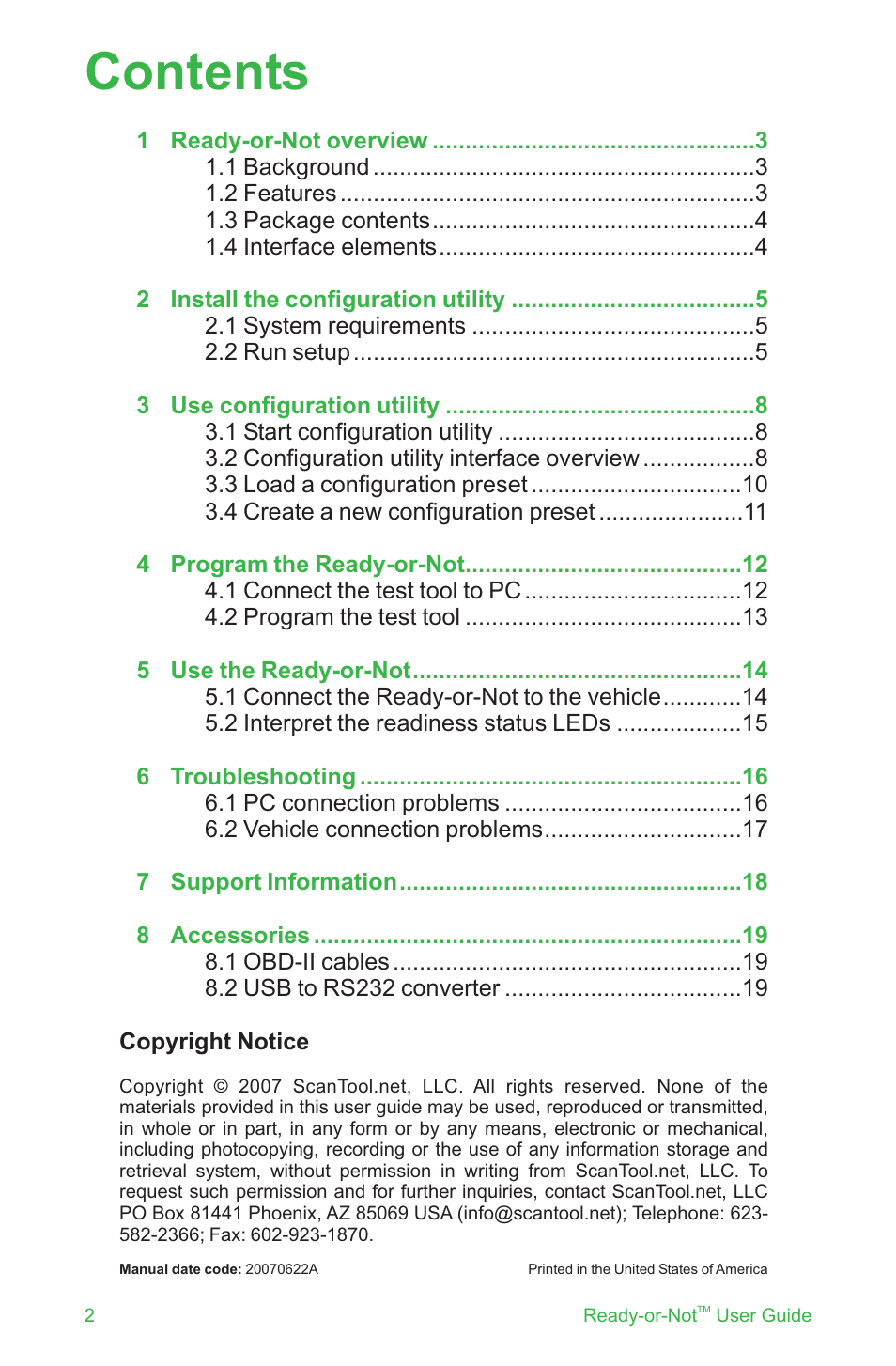 ScanTool Ready-or-Not User Manual | Page 2 / 20