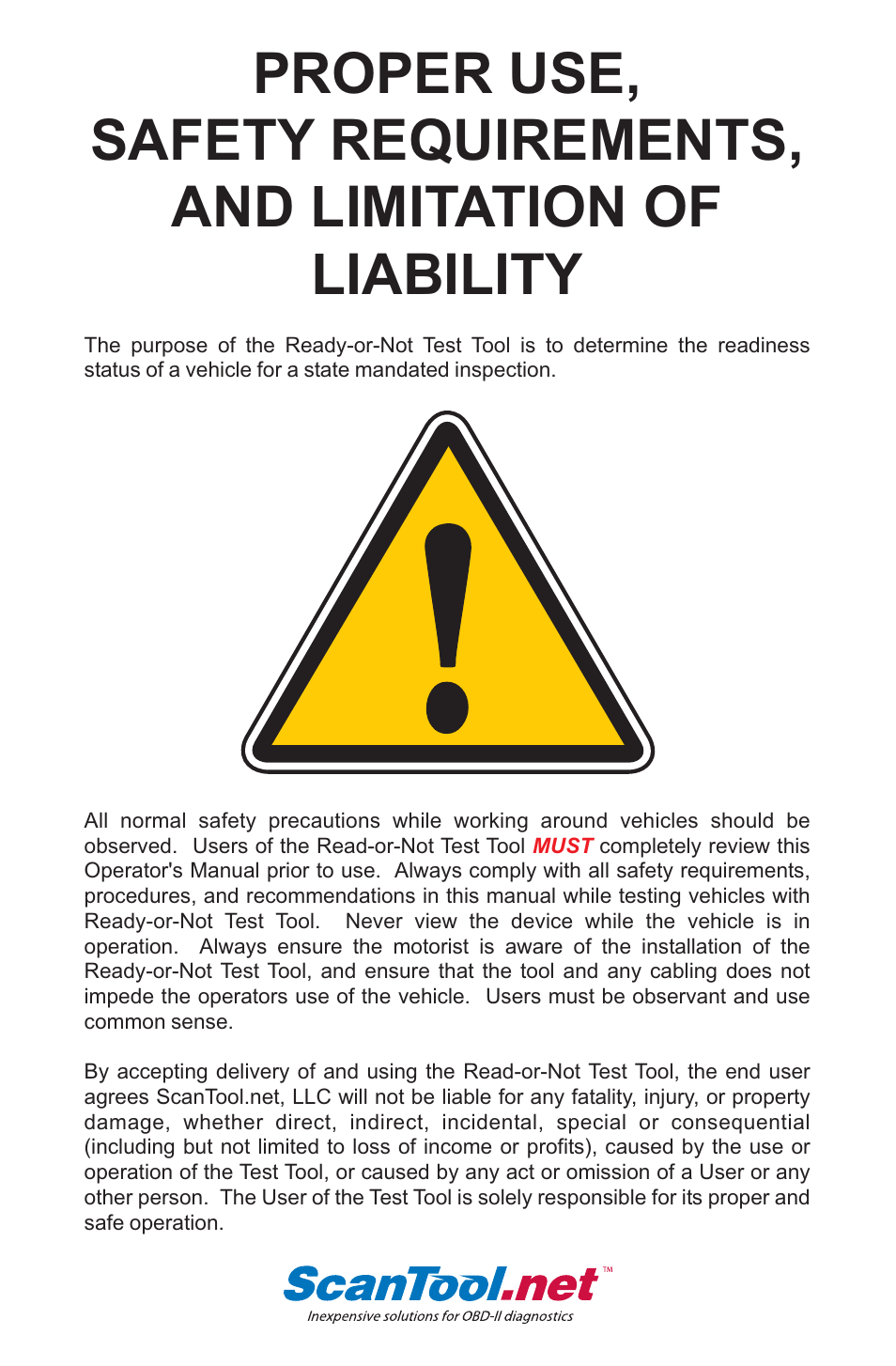 ScanTool Ready-or-Not User Manual | Page 20 / 20