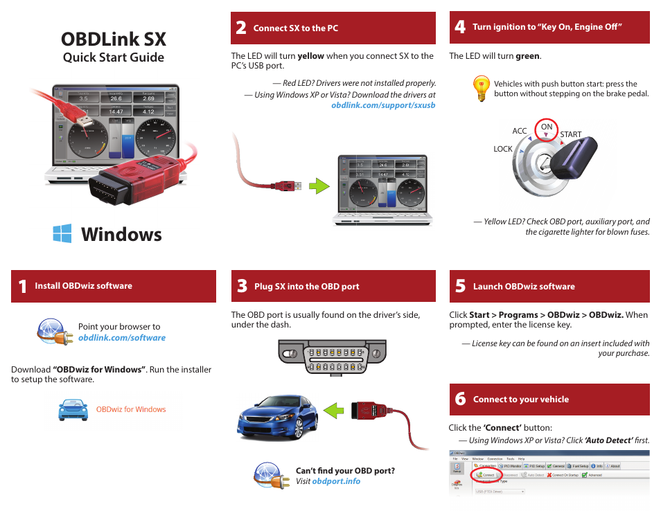 ScanTool SX OBDLink User Manual | 2 pages