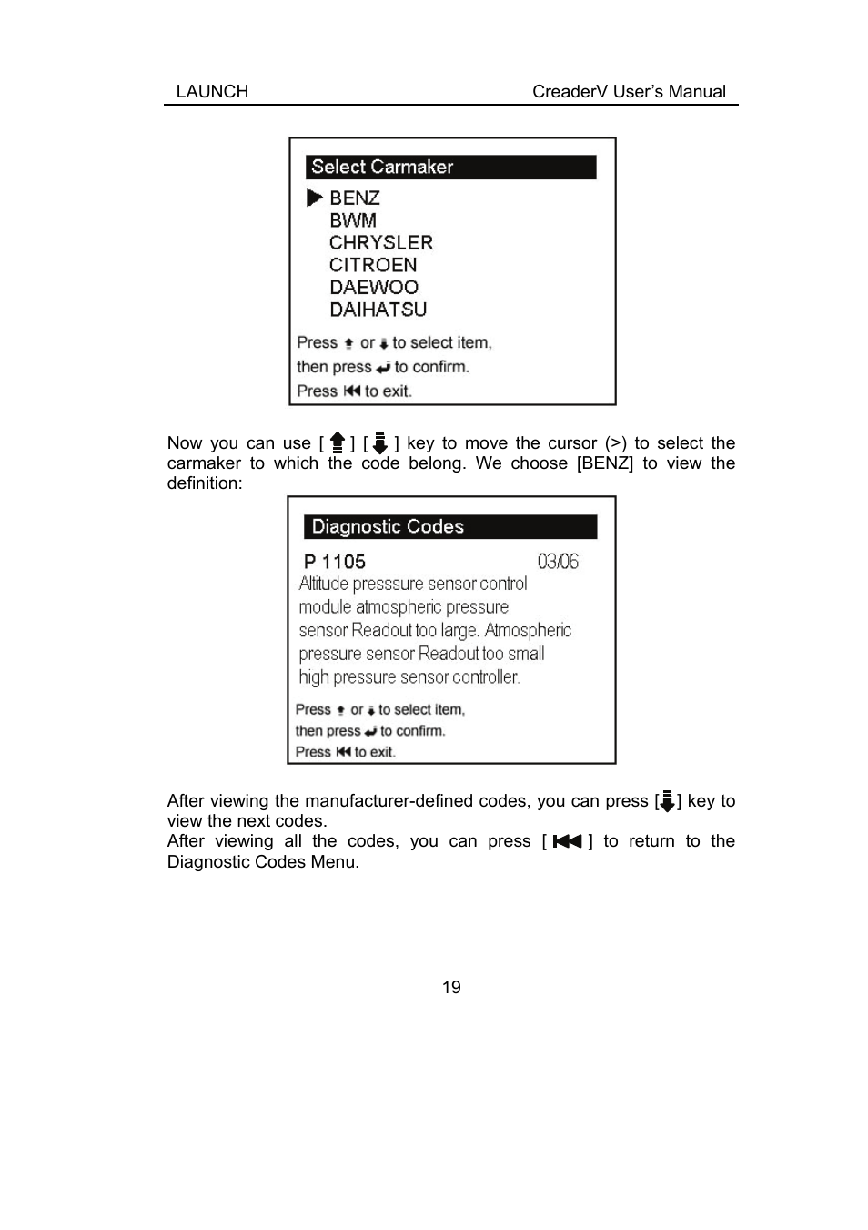 ScanTool Launch CReader User Manual | Page 25 / 47