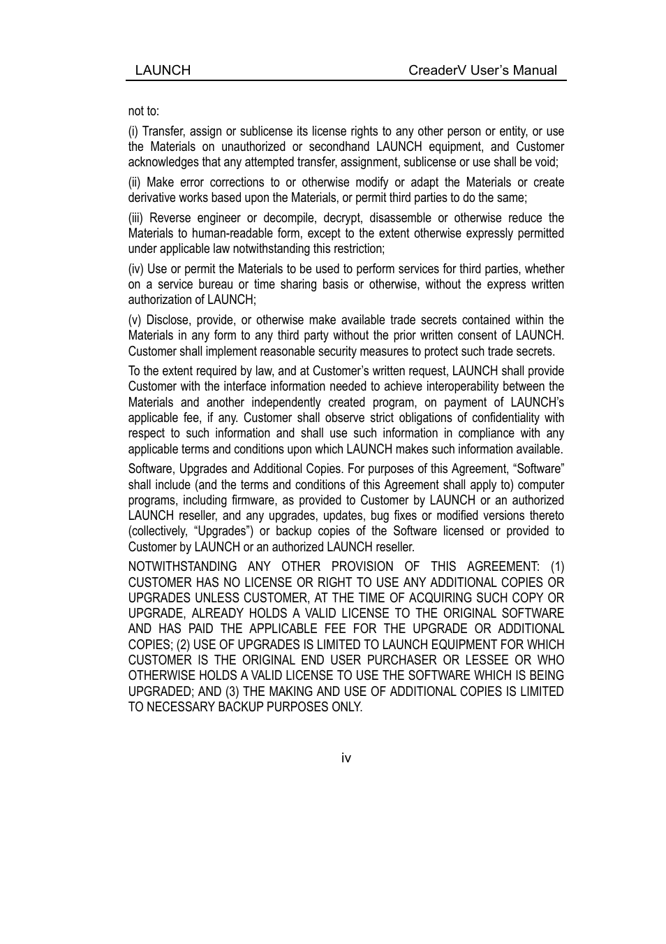 ScanTool Launch CReader User Manual | Page 4 / 47