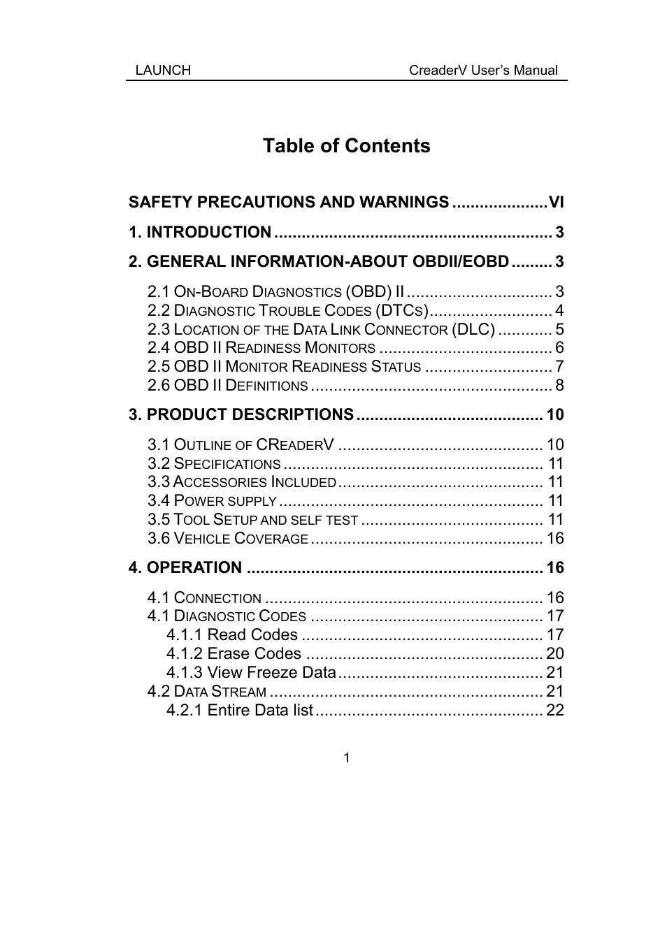 ScanTool Launch CReader User Manual | Page 7 / 47