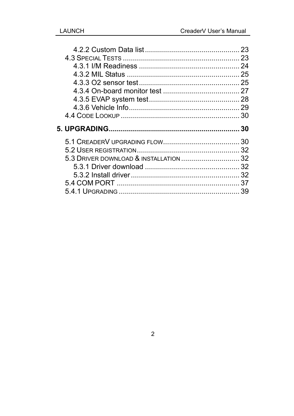 ScanTool Launch CReader User Manual | Page 8 / 47