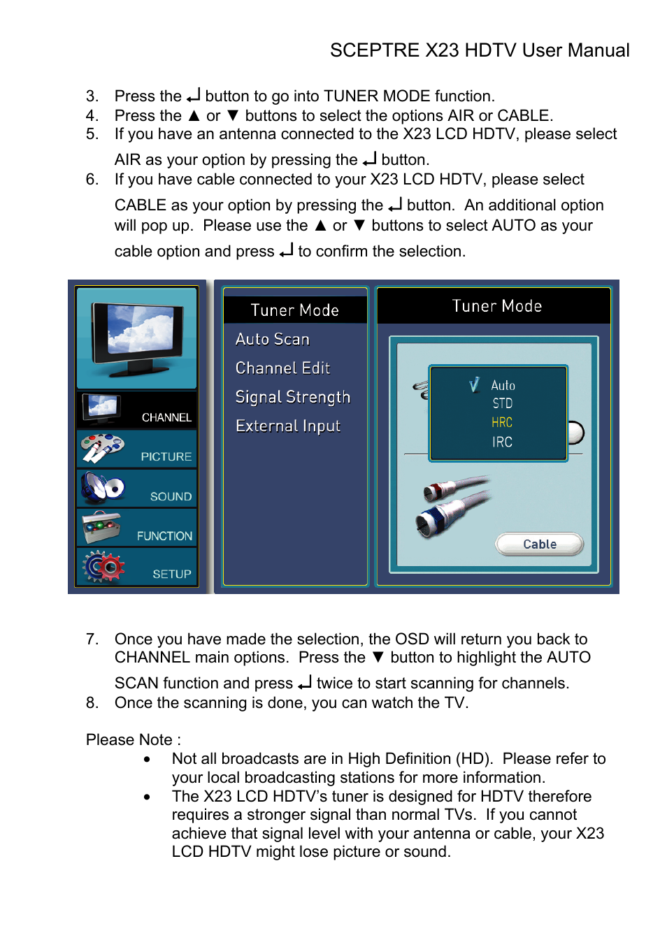 Sceptre X23RV-KOMODO User Manual | Page 42 / 111