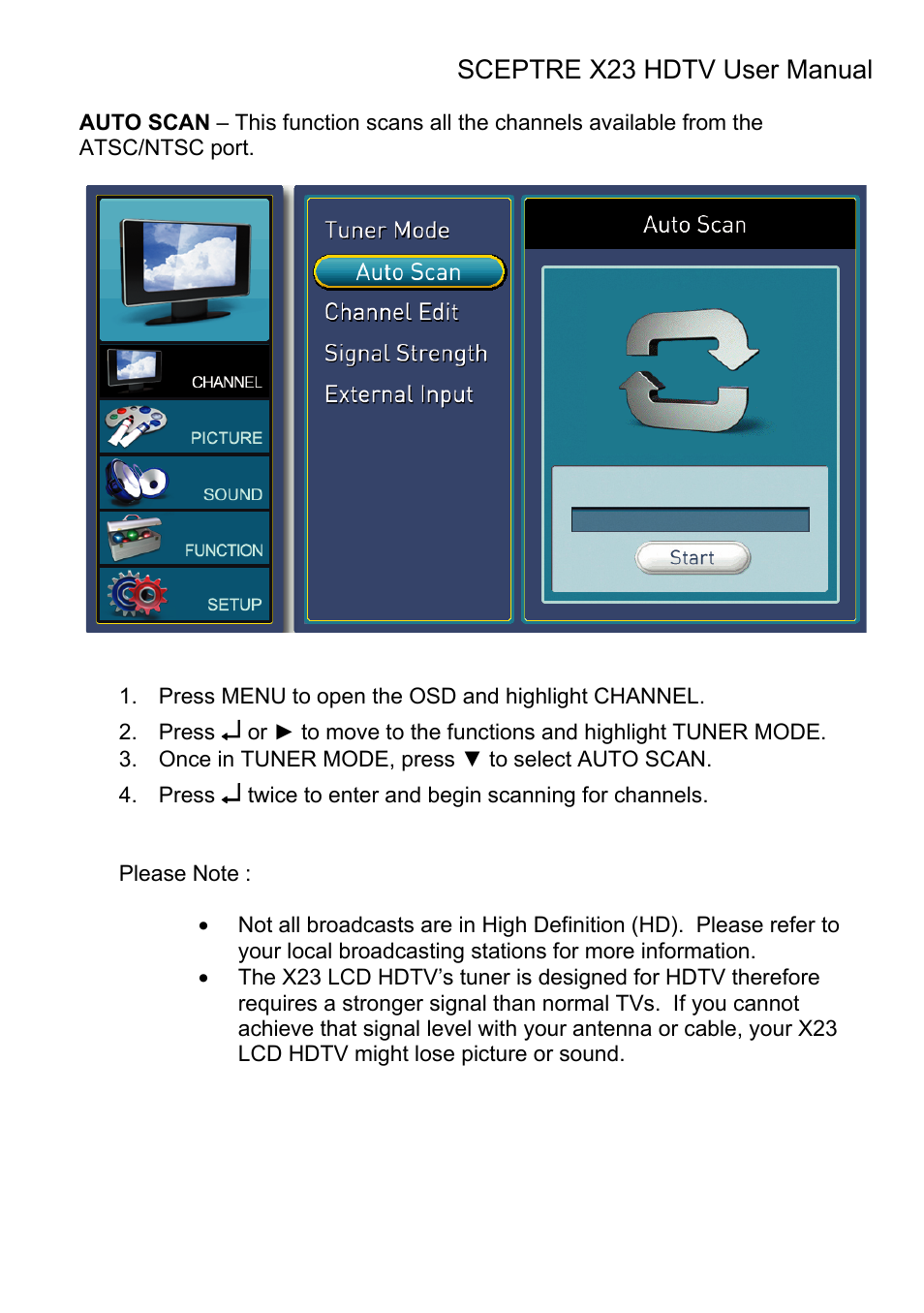 Sceptre X23RV-KOMODO User Manual | Page 47 / 111