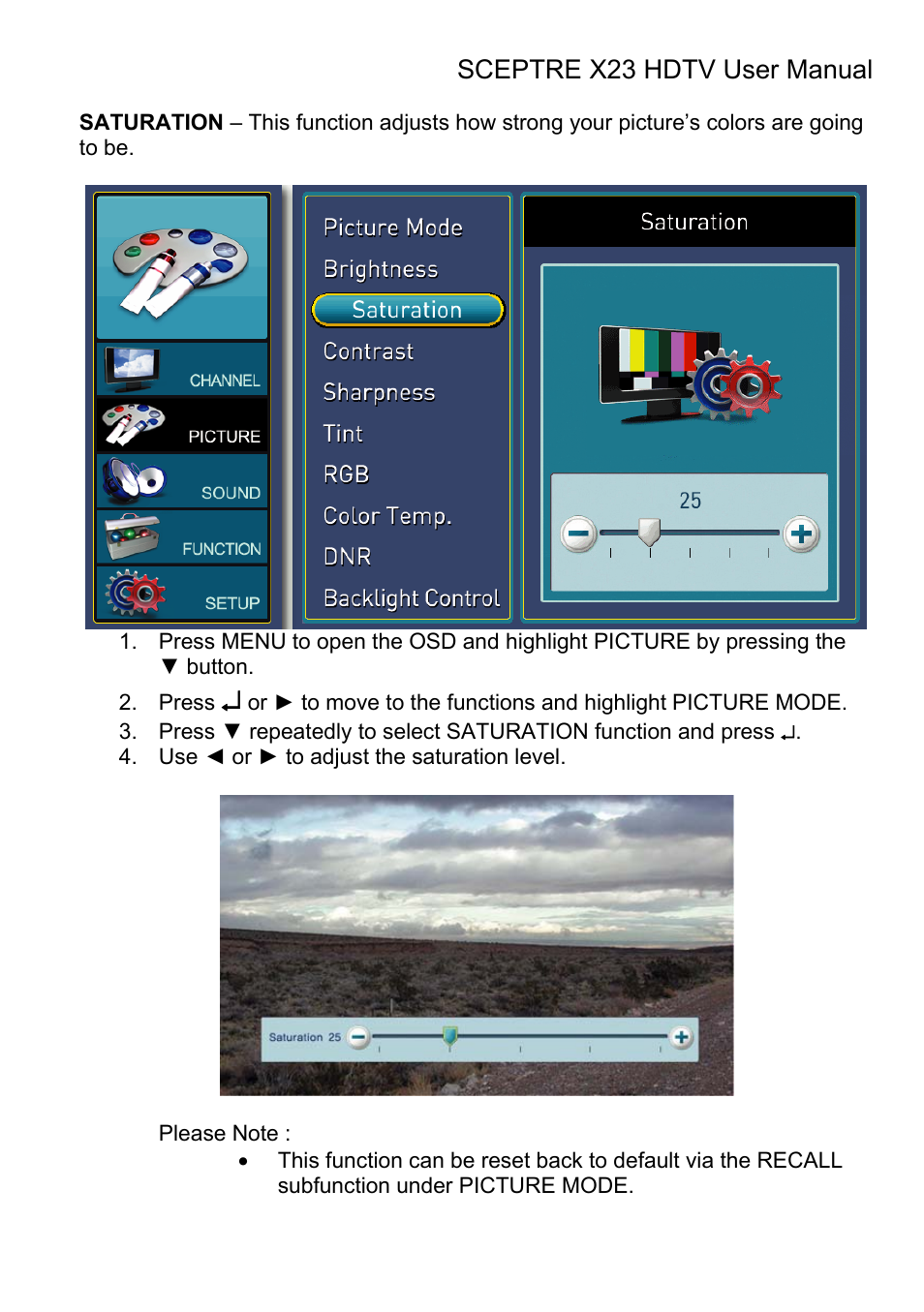 Sceptre X23RV-KOMODO User Manual | Page 54 / 111