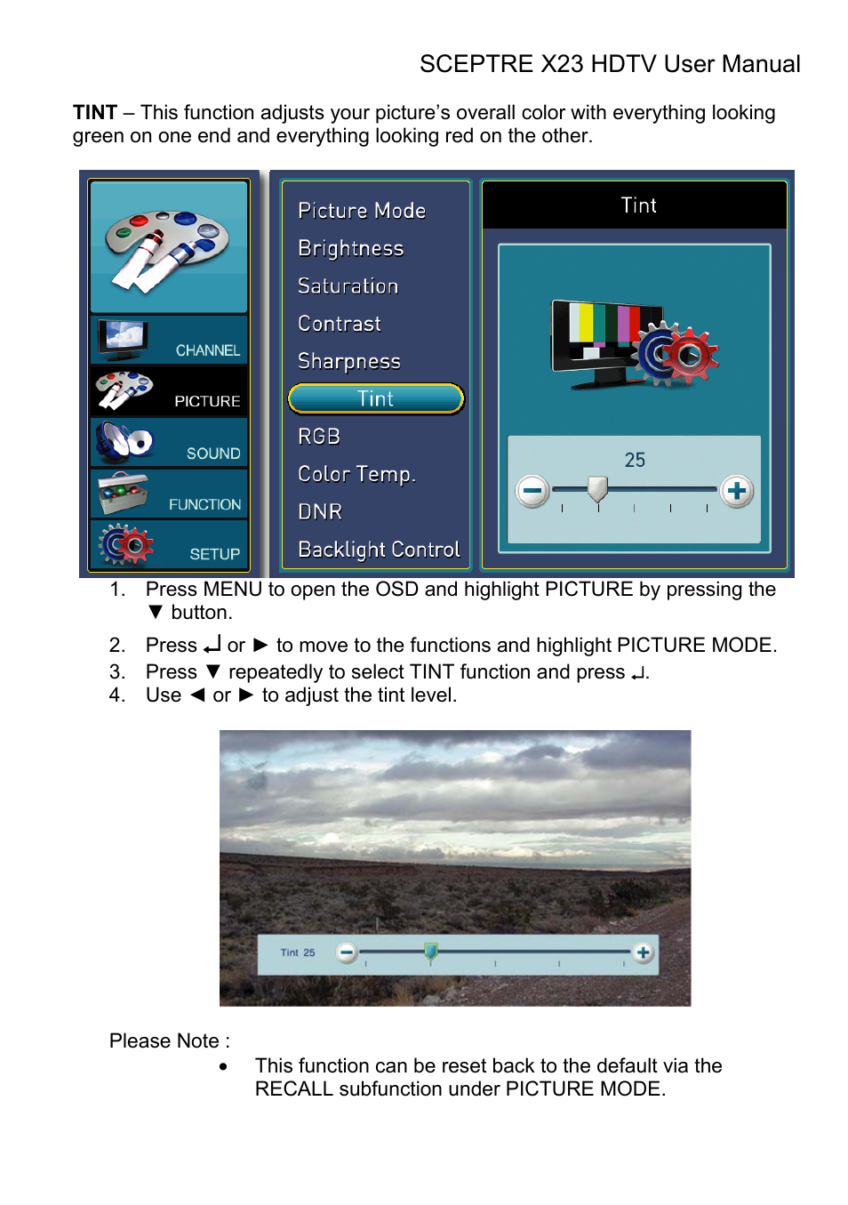 Sceptre X23RV-KOMODO User Manual | Page 57 / 111